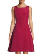 Silk Faille Fit-and-flare Dress