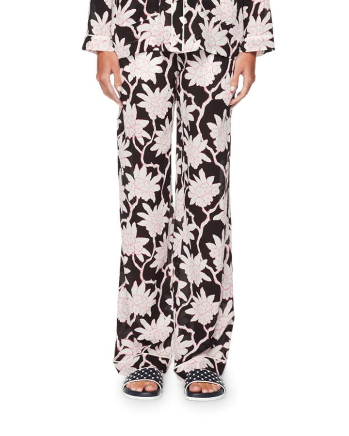Rhododendron-print Pajama Pants