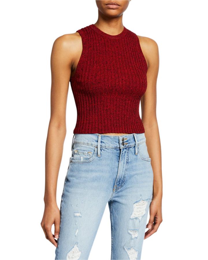 Marie Sleeveless Crop Top
