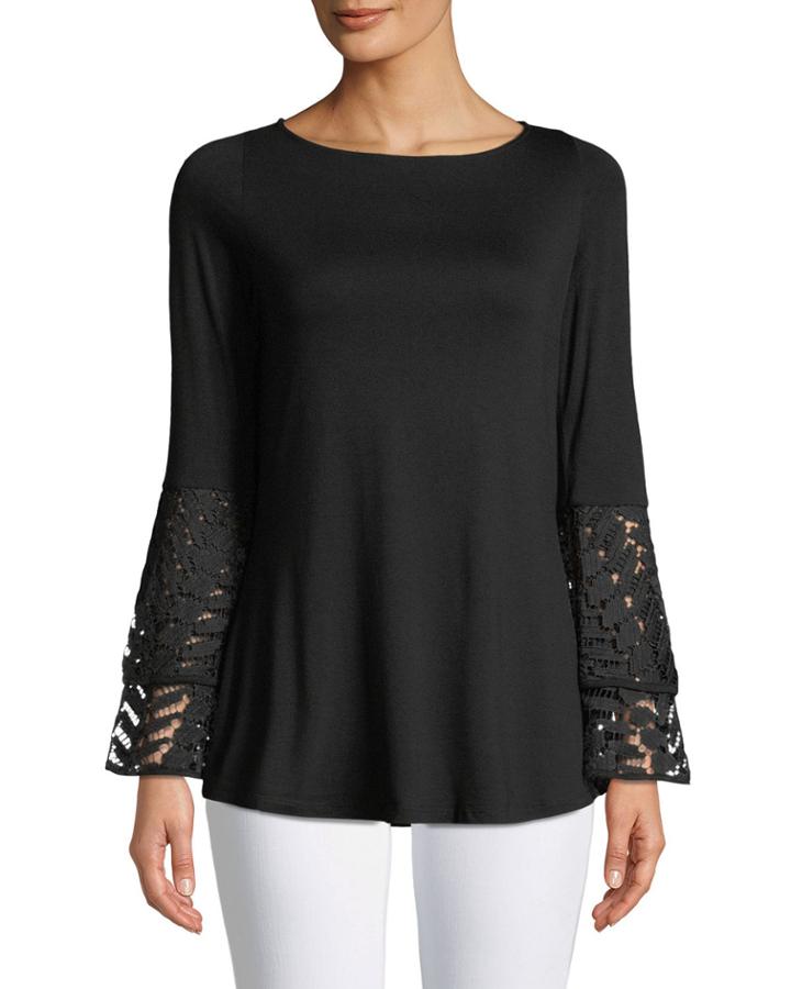 Crochet Bell-sleeve Tee