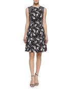 Stretch-cotton Contrast Princess Dress