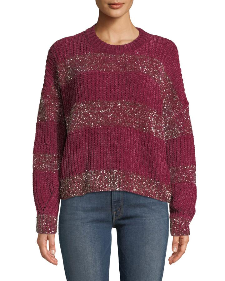 Marisa Metallic Chenille Top