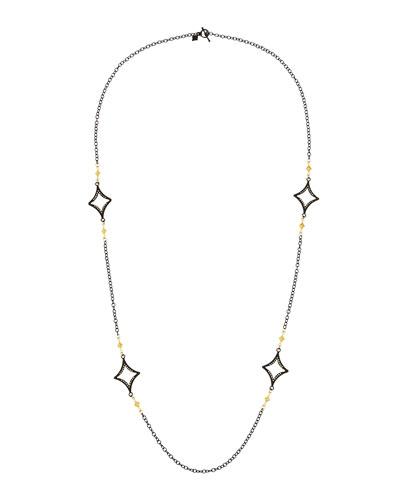 Long Open Cravelli Station Necklace,