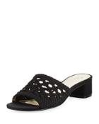 Talulah Cutout Cork Slide Flat