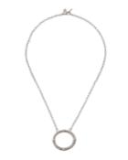 Oval Pendant Necklace With Champagne Diamonds