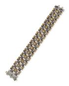 18k Gold Floral-patterned Bracelet