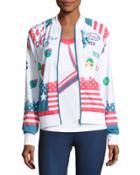 Mb Court Central Jacket, White Pattern