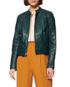 Gallows Lambskin Leather Racer Jacket