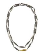 Two-tone Narrow-link Necklace