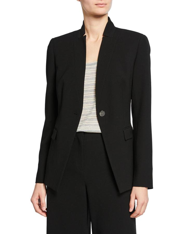 Jonelle Traditional Single-button Blazer