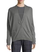 Cashmere Monili-neck Cardigan