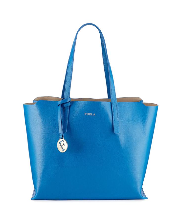 Sally Medium Saffiano Tote Bag