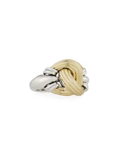 Classic Knot Gold & Sterling Silver Ring,