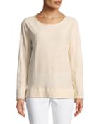 L/slv Round Neck Pullover