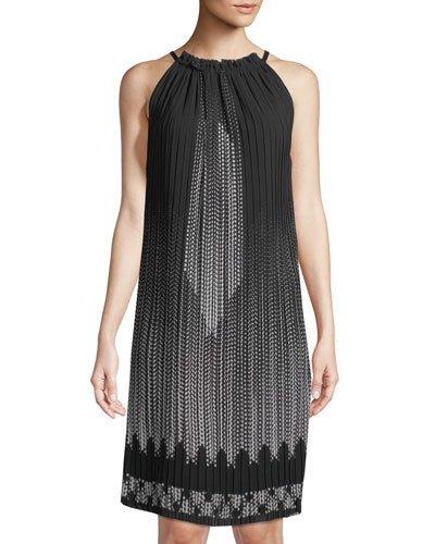 Pleated Halter-neck