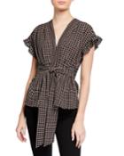 Tie-front Short