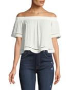 Marina Off-the-shoulder Crop Blouse