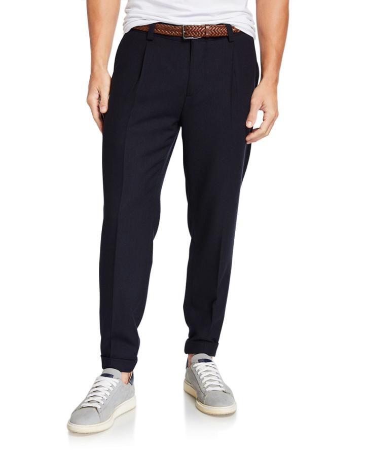 Men's Twisted Wool Trousers