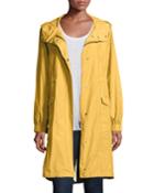 Petite Hooded Long Anorak Jacket
