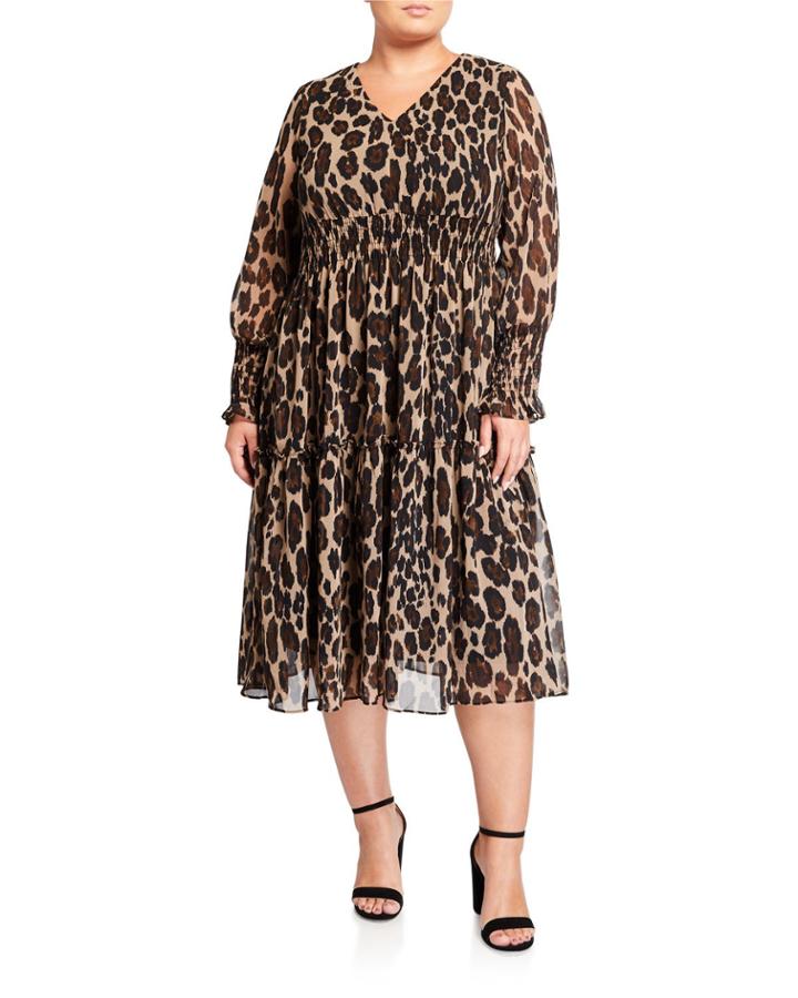 Plus Size Leopard