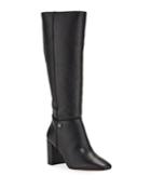 Ratana Pebbled Leather Knee Boots