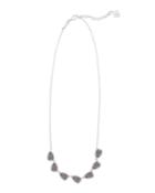 Kendra Scott Connie Necklace, Multi Druzy/rhodium-plate, Women's,