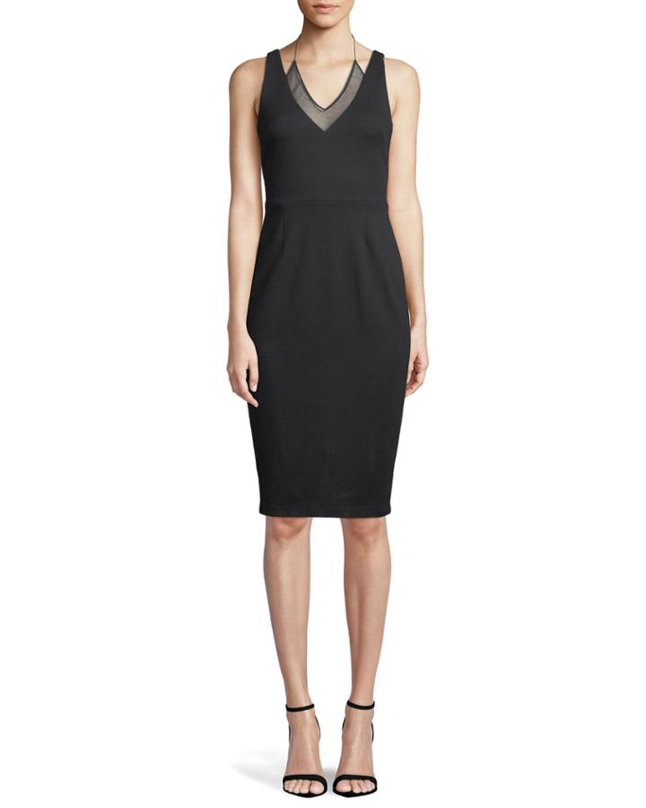 All Nighter Sleeveless Mesh-layer Dress