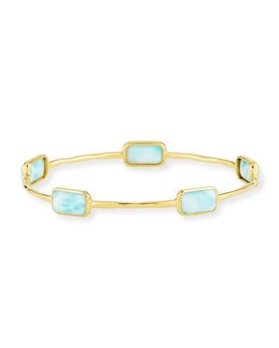 18k Gold Rock Candy Gelato 5-stone Bangle In