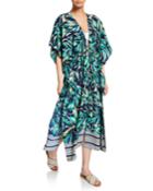Overlapping Palm Kimono