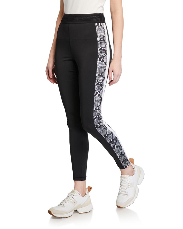 Snake-print Side-stripe