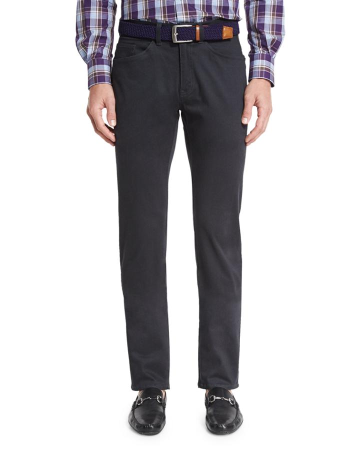 Bedford Five-pocket Pants, Navy