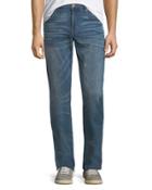 Slim-fit Straight-leg Faded Jeans