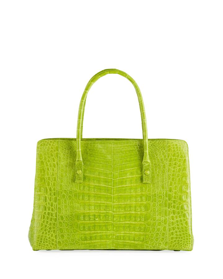Signature Crocodile Top-handle