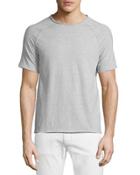 Crewneck Raglan Short-sleeve T-shirt, Zinc