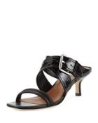 Mora Buckle Kitten-heel Slide