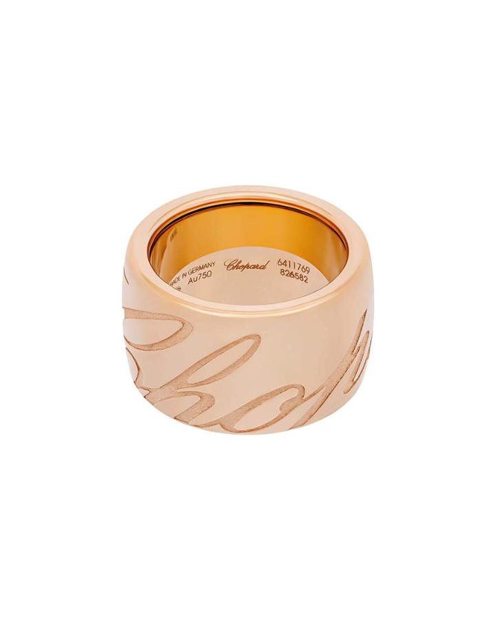 Chopardissimo 18k Rose Gold Revolving Ring,