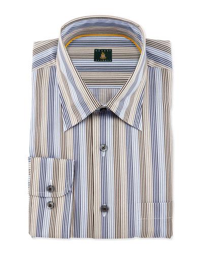 Skinny-striped Woven Dress