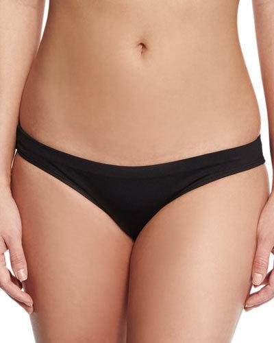 Everyday Solid Low-rise Swim Bottom, Black