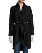 Falling Out Wool-blend Oversized Cardigan, Black