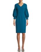V-neck Dress W/ Bubble