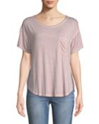 Sun-bleached Crewneck Short-sleeve Pocket Tee