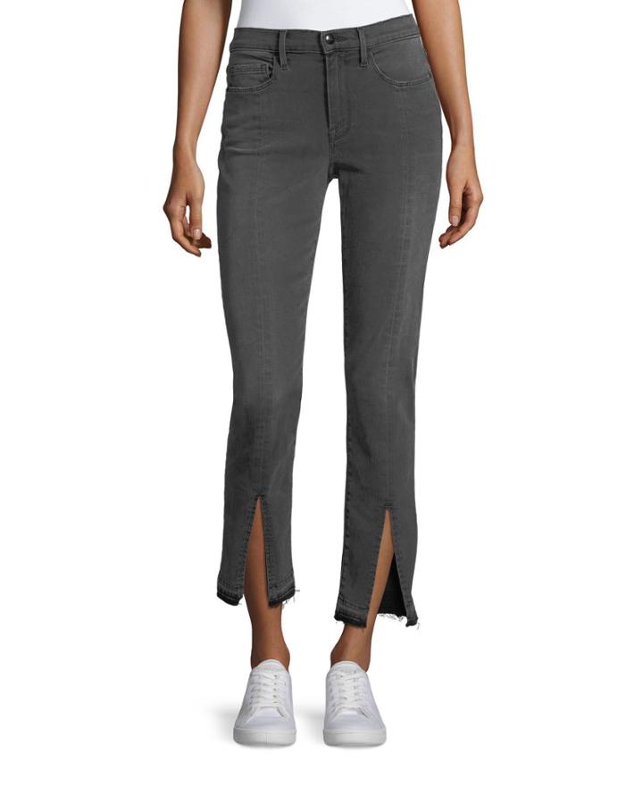 Le Nouveau Straight-leg Split-front Jeans