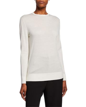 Extrafine Merino Wool Crewneck Jersey