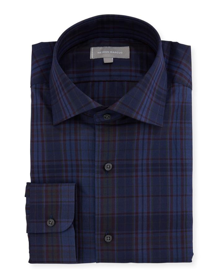 Overdye Plaid Dress