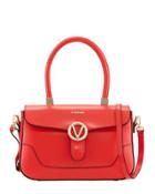 Gaele Smooth Leather Satchel Bag, Red