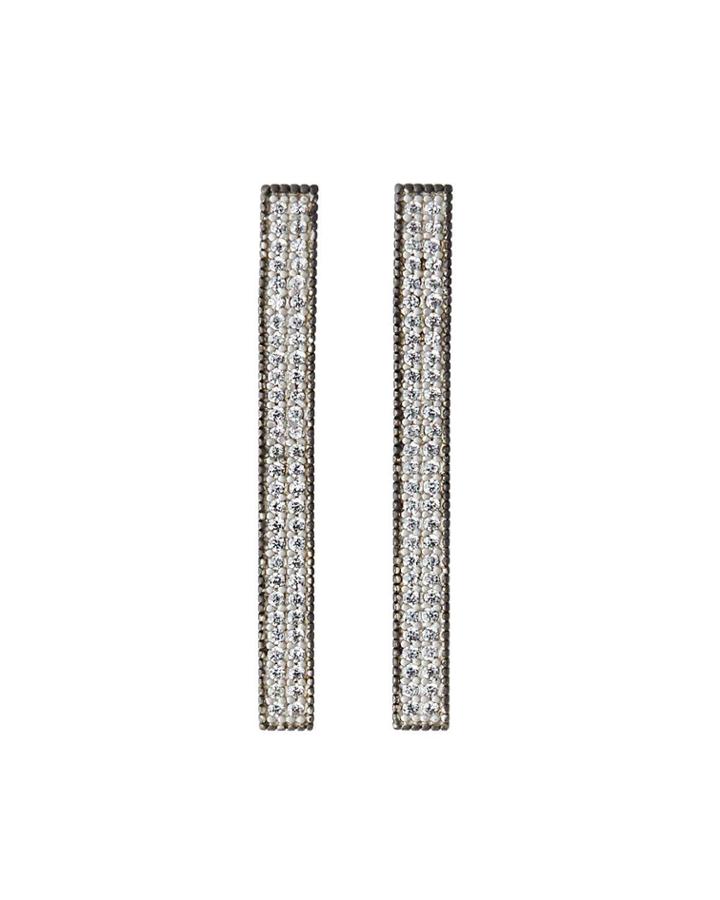 Pave Bar Earrings