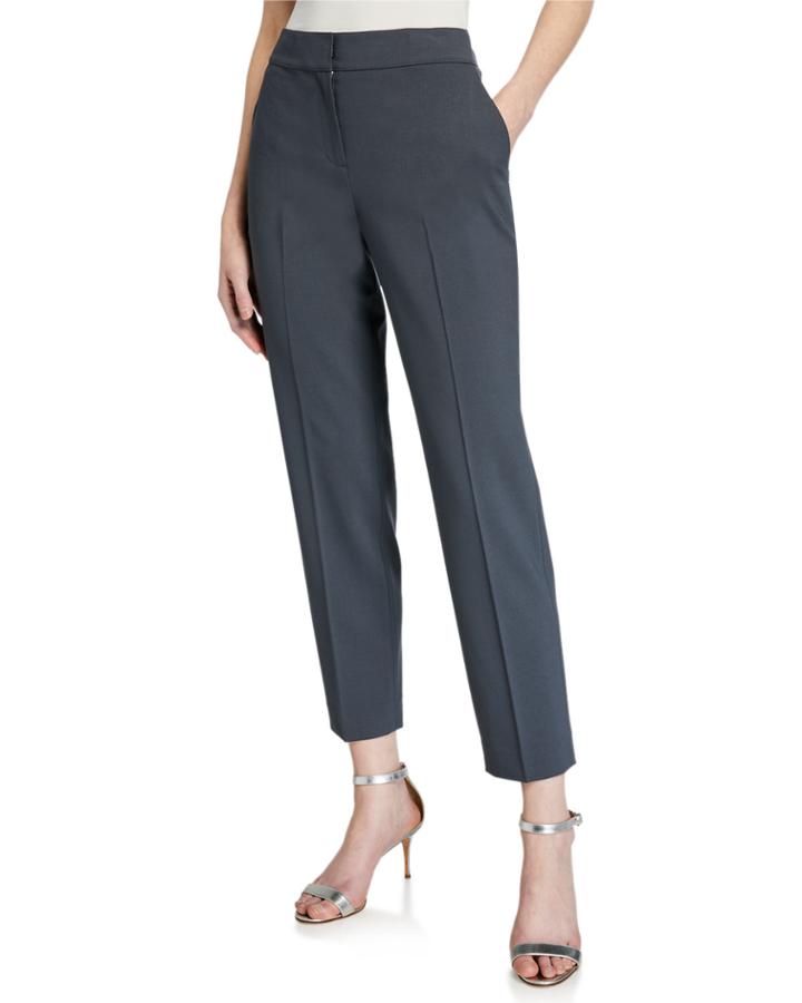 Emma Cropped Wool-blend Pants