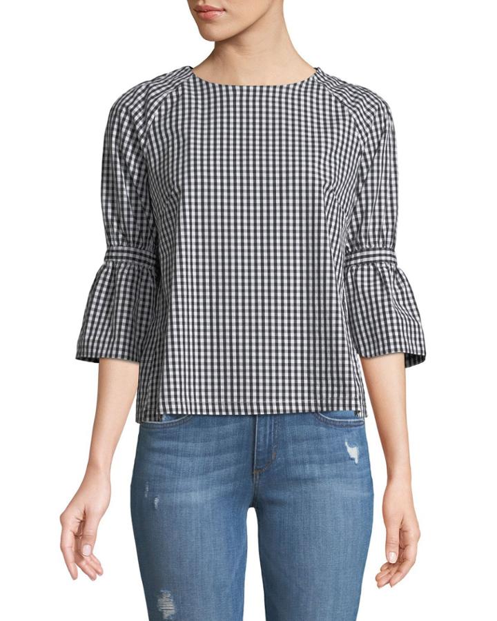 Ashton 3/4 Bell-sleeve Blouse