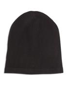 Cashmere Slouchy Hat, Black