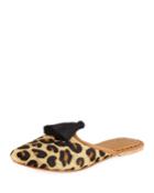 Audrey Calf Hair Mule Flat,